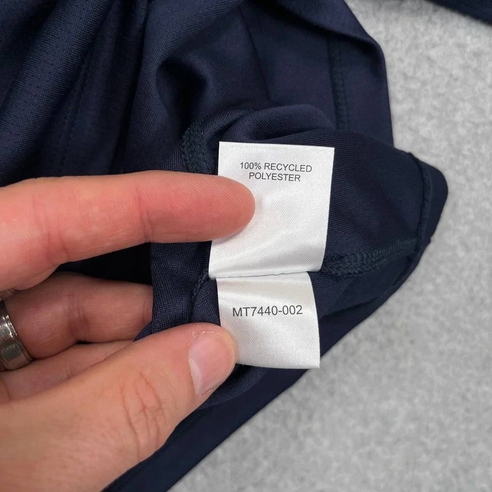 Masters Tech Quarter Zip Pullover Mens XL Navy Blue Augusta National Golf MT7440 - Picture 11 of 12